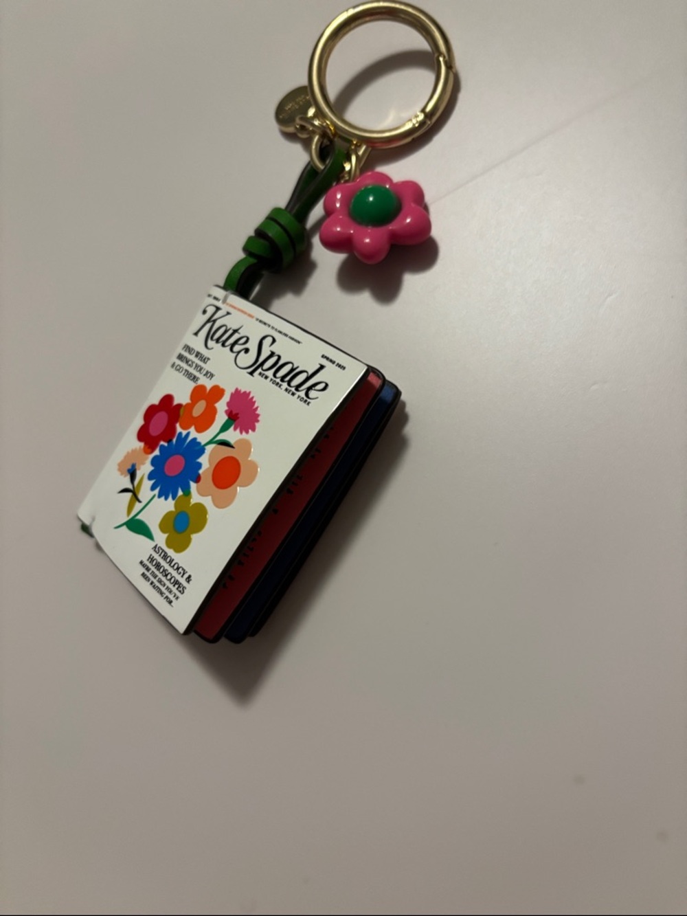 Kate Spade fresh picks magazine bag charm - Picture 8 of 8